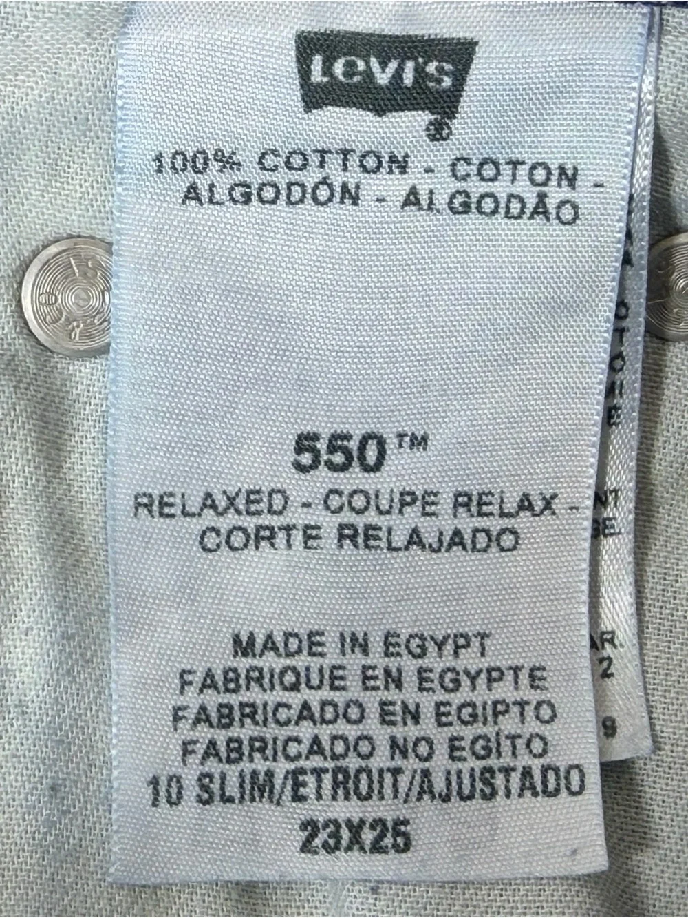 Levi's 550 Jeans Size Boys' 10 Slim 23" X 25" - Picture 9 of 10